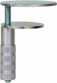 Bauer & Böcker Tischklemme Montageplatte aus Metall in Silber, Durchmesser oben: 9,5 cm - Bild 1