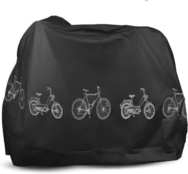 Superhero Fahrradabdeckung für E-Bike, Mountainbike und Motorrad als Regenschutz und Sonnenschutz in Schwarz, One Size - Bild 1