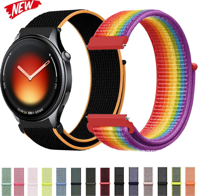 Xiaomi Uhrenarmband Nylon, 20mm 22mm, Bunt - Bild 1