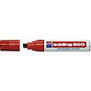edding Permanentmarker 800 mit Keilspitze in Rot - Bild 2
