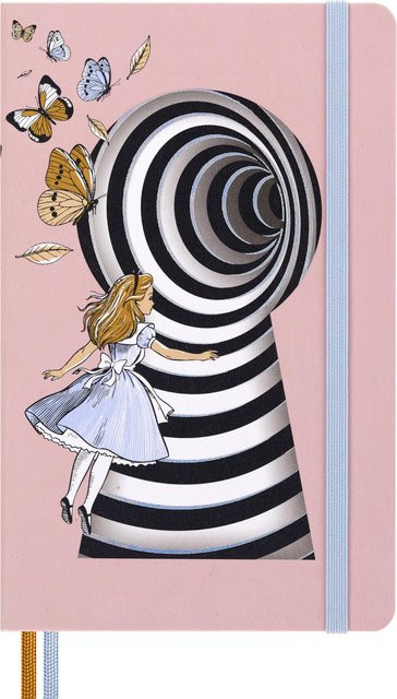 Moleskine x Alice im Wunderland Notizbuch Großformat Hardcover Rosa - Bild 1