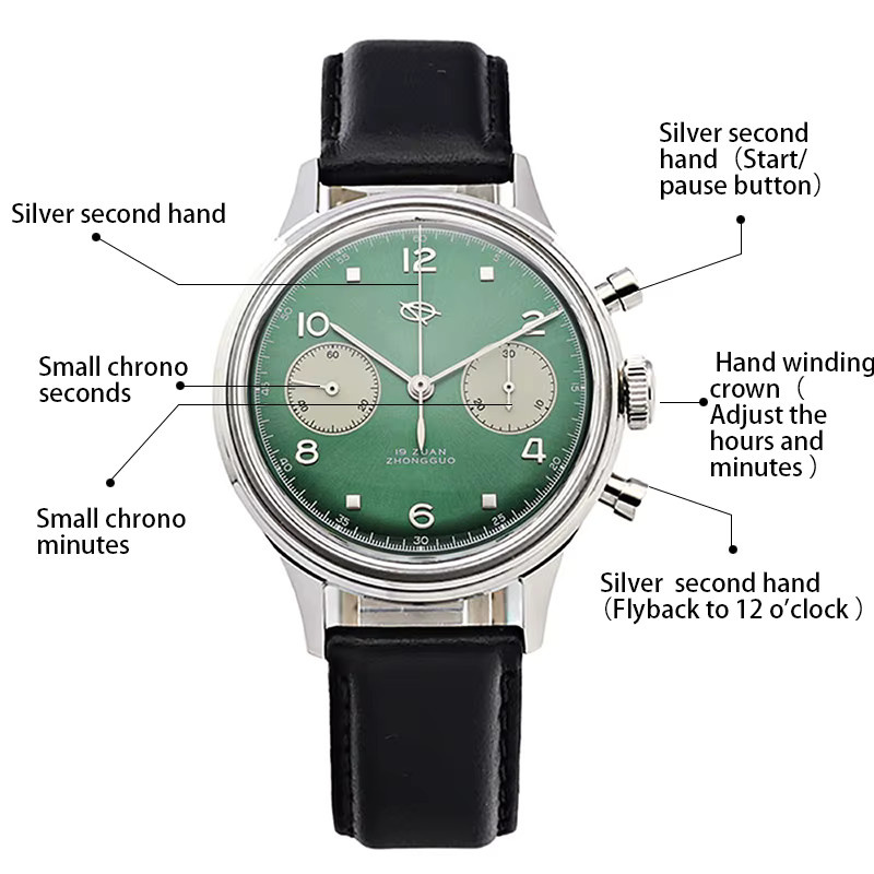 Red Star Fashion Chronograph, Automatik, Edelstahl, 38 mm, Herren - Bild 4