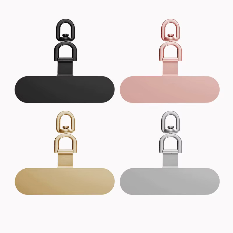 DOLANBIA Metall Telefon Lanyard Clip Patch mit 360 Grad Rotation, ultradünner Anti-Verlust Gurt für deine Handyhülle, Multicolor - Bild 2