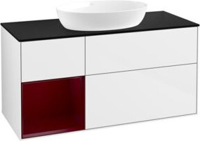 V&B Waschtischunterschrank Finion in Weiß lackiert, Breite: 120 cm, Tiefe: 50,1 cm, Höhe: 50,1 cm - Bild 1