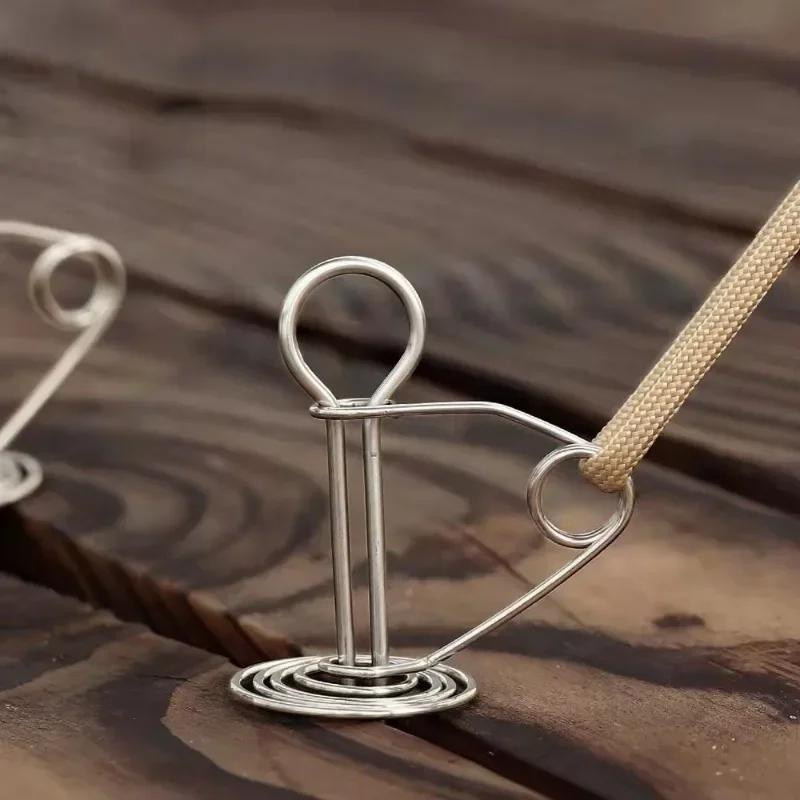 10 Stück Feder-Deckheringe aus Edelstahl in Silber für Markisenzelte, Baldachine und Zelte - Bild 4