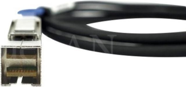 BlueOptics SAS-Kabel 12 Gbit/s Schwarz 3 m (10117949-4030LF-BL) - Bild 1