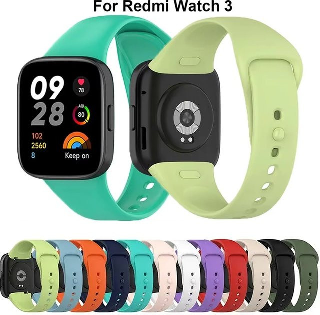 KAFNHCKA Uhrenarmband Silikon, Weiß, Unisex, für Xiaomi Redmi Watch 3 - Bild 1