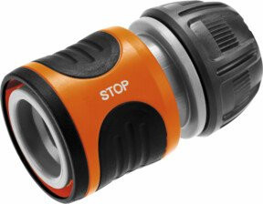 Gardena Wasserstop für Gartenschläuche 13 mm (1/2") bis 15 mm (5/8") in Orange - Bild 1