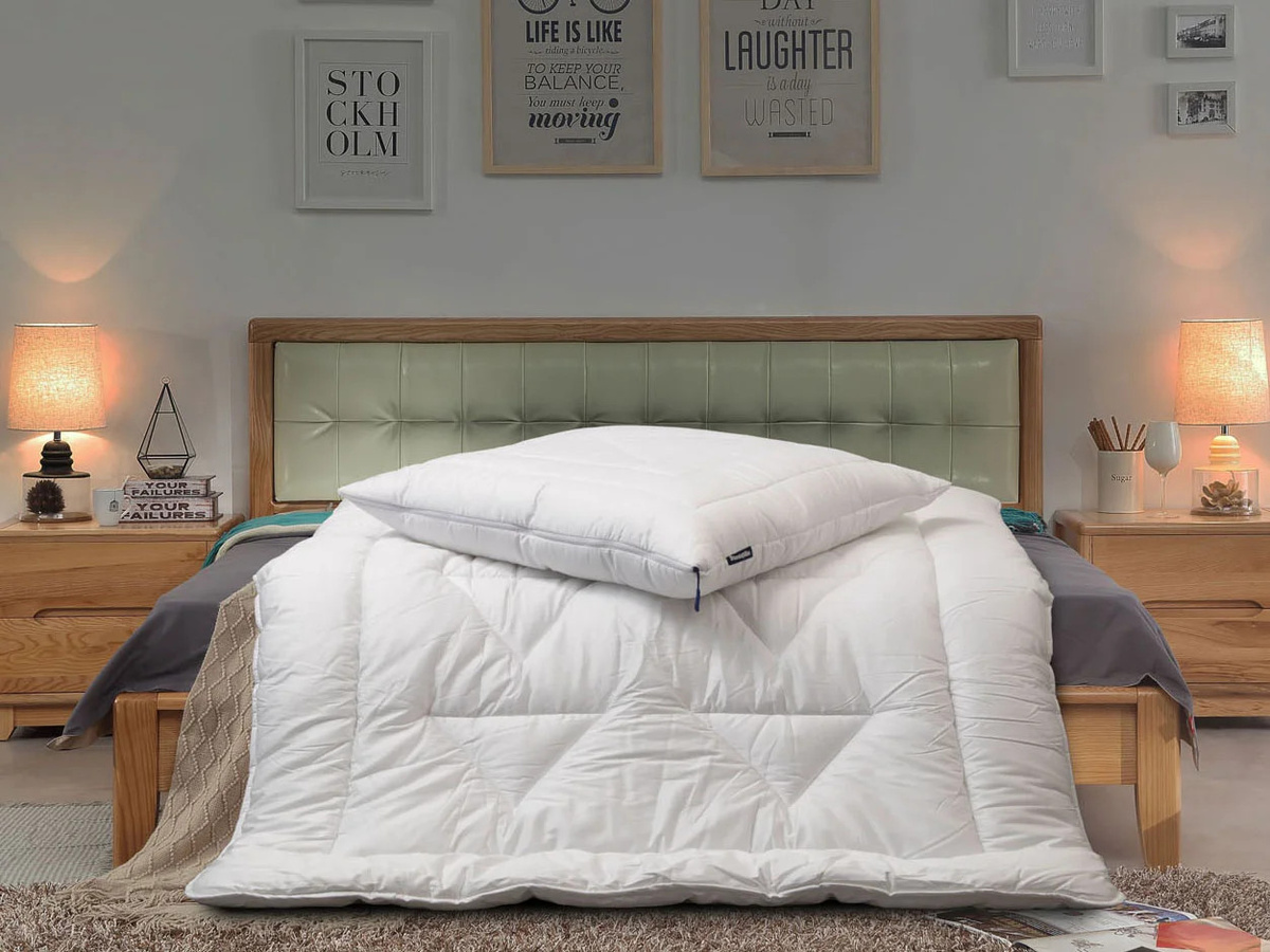DUNLOPILLO Premium Winter-Bettdecke Life, Farbe: Weiß, B/B: 155 x 220 cm - Bild 2