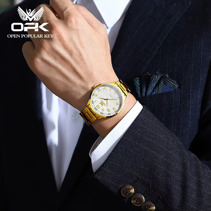 OPK Armbanduhr Quarz, Edelstahl, Digitaluhr, Herren - Bild 2
