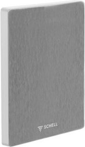 Schell Urinal-Frontblende EDITION LC mit Frontblende, Rahmen und Befestigungsmaterial in Edelstahl gebürstet, Farbe Grau - Bild 1