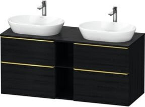 Duravit Waschtischunterschrank D-Neo in Weiß und Schwarz, modern und matt - Bild 1