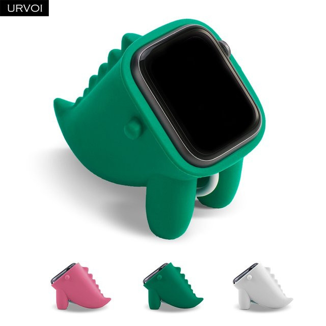 URVOI Uhrenhalter Silikon, Dinosaurier, Weiß - Bild 1