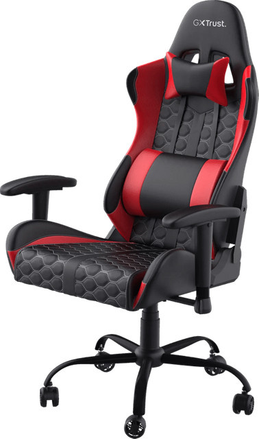 Trust GXT 708R Resto Gaming-Stuhl in Rot mit Kunstleder, verstellbarer Kopfstütze und Armlehnen - Bild 1