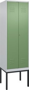 C+P PSA Doppel-Spind Classic PLUS Spind mit 2 Abteilen und Zylinderschloss, B/T/H: 212 x 60 x 50 cm - Bild 1