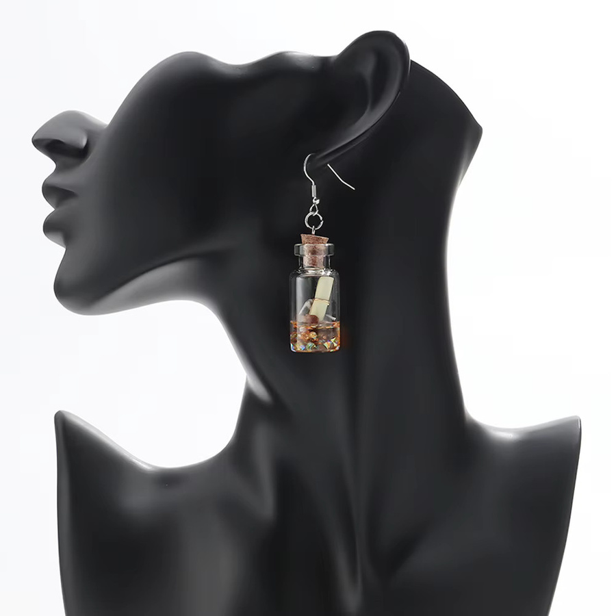Ohrringe Glas, transparente Meerestiere, Unisex - Bild 2
