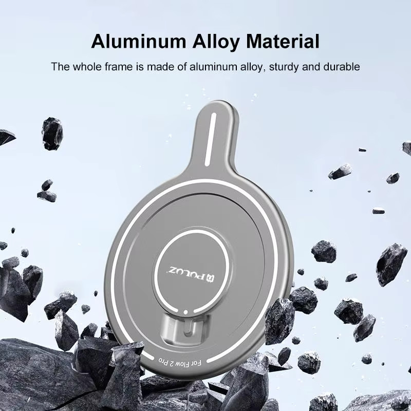 PULUZ Magnetischer Adapter aus Aluminiumlegierung als Handy-Magnethalterung für Insta360 Flow 2 Pro - Bild 3