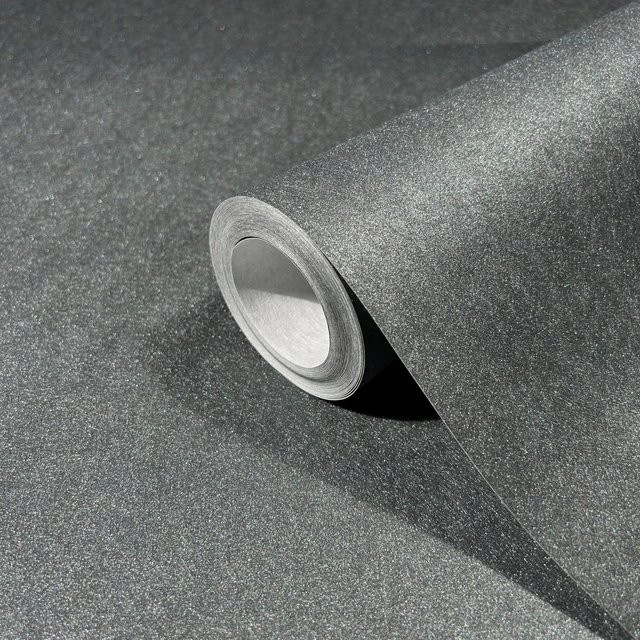 Marburg Vliestapete Uni Metalloptik Modern Anthrazit B: 0,7 m x L: 10,05 m - Bild 1