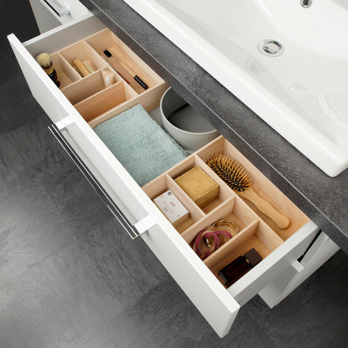Fackelmann Schubladen-Organizer Buche in Braun B/H/T: 26 x 7 x 32 cm - Bild 3