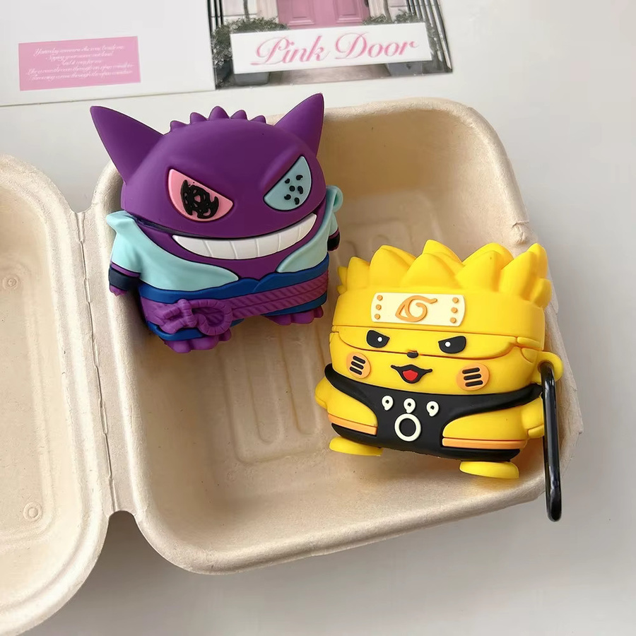 Samsung Buds 3 Pro Kopfhörerhülle mit Pokemon Pikachu und Gengar Design Soft Cover Schutzhülle - Bild 2