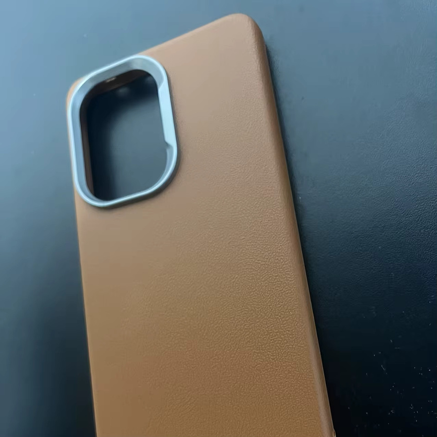 Stoßfeste Soft Case Schutzhülle mit matter Litschi-Textur aus Leder für Xiaomi Poco X7 Pro und Poco X7 in Schwarz oder Braun - Bild 2