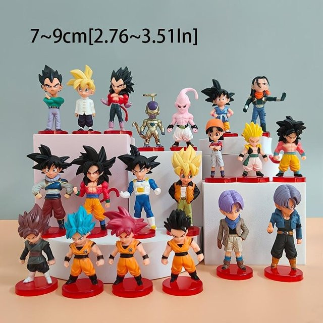 Fashnics Dragon Ball Saiyan Goku Mini Anime Figur, Weiß, ab 14 Jahren - Bild 1