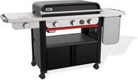 Weber Slate GPSB Premium Plancha Gasgrill schwarz mit Jet-Flame-Zündung und porzellanemaillierter Oberfläche, Breite: 76 cm - Bild 2