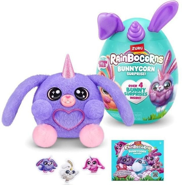 Zuru Rainbocorns Bunnycorn Überraschungs-Serie 2, Plüsch-Bunnycorn-Puppe, Einhorn - Bild 1