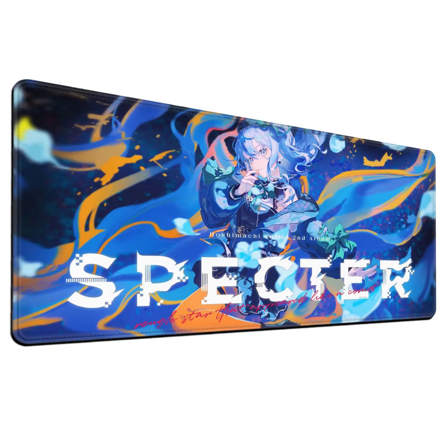 HYBXAXC Hoshimati Suisei Anime Mauspad für Laptop und Tastatur, Multicolor, Anti-Rutsch Spielmatte - Bild 5
