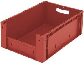 Bito Eurostapelbehälter XL Set in Rot mit Etikett, B/T/H: 60,0 x 40,0 x 22,0 cm - Bild 1