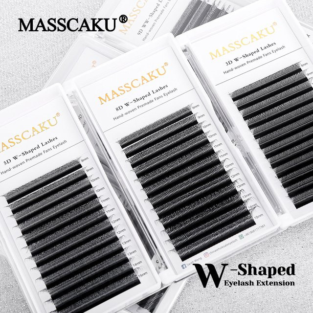 MASSCAKU W-Kleeblatt-Wimpern, 0,07 mm, Unisex - Bild 1