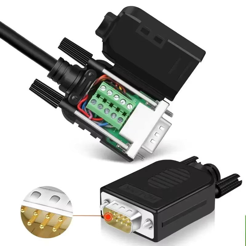 TLXT D-SUB Terminal-Stecker-Adapter Set für DB9 DB15 DB25 in Schwarz, lötfreie Breakout-Stecker für COM RS232 serielle Ports, männlich und weiblich - Bild 5