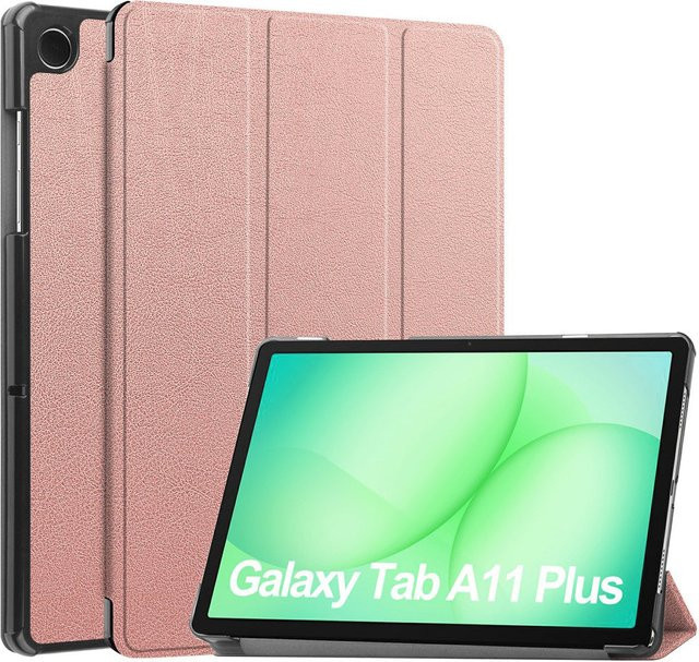 Techsuit FoldPro Schutzhülle für Samsung Galaxy Tab A11+ / Tab A9+ in Rosa - Bild 1