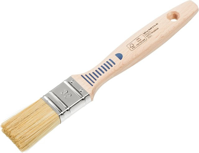 LUX-TOOLS Flachpinsel Dispersion mit Synthetikborsten für wasserbasierte Farben, Breite: 30 mm - Bild 1