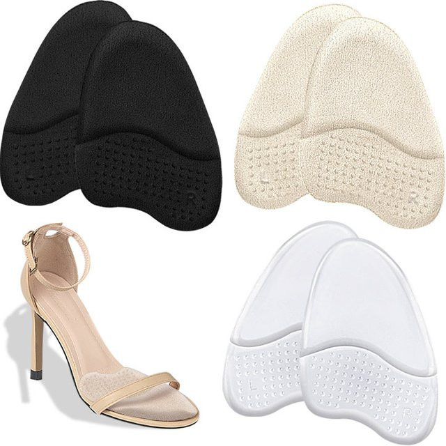 Silikon Halbe Einlegesohlen für Damen, Vorfuß-Pads für Heels und Sandalen - Bild 1