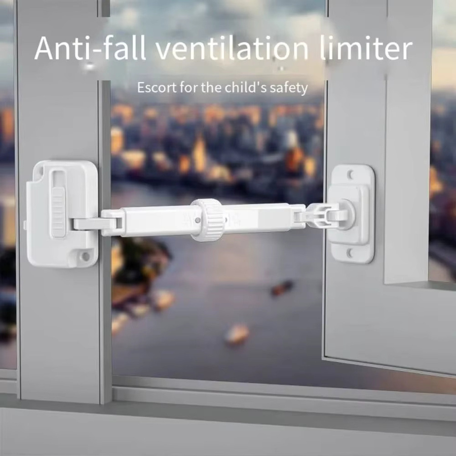 Fenstersicherung für Schiebefenster als Kindersicherung und Anti-Diebstahl-Schutz, Farbe: Weiß - Bild 3