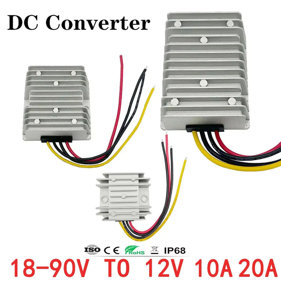Waohei DC-DC Konverter Step Down Spannungsregler 18-90V zu 12V in Silber - Bild 2