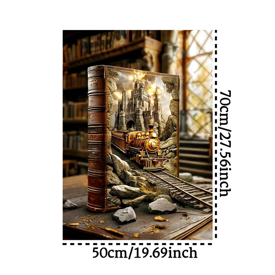 AZNM Buchzug-Puzzle, Vintage-Dampfzug, 1.000 Teile - Bild 3