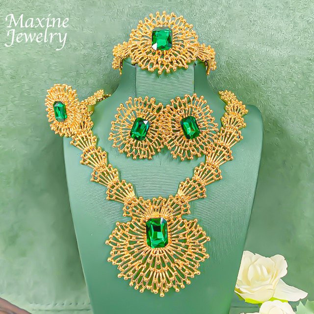HIPUNK Schmuckset, 18K vergoldet, Zirkonia, Gold, Unisex - Bild 1