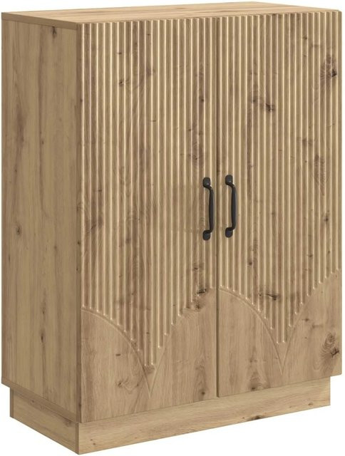 vidaXL Sideboard Artisan-Eiche in Braun, Modernes Design aus Holzwerkstoff, B/H/T: 66 x 87 x 34,5 cm - Bild 1