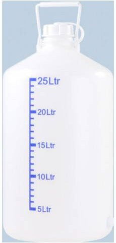 Hünersdorff Weithalsflasche aus Kunststoff, Weiß, 25 l - Bild 1