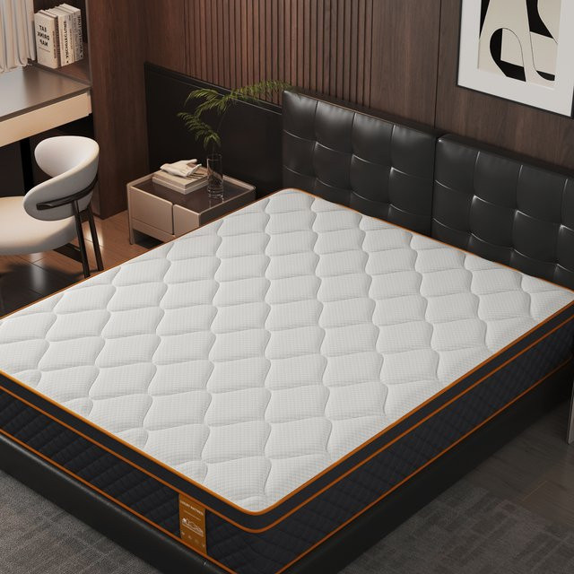 SKSBTF Taschenfederkernmatratze mit Memory-Schaum und Zoned Support, B/T/H: 160 x 200 x 25 cm oder 180 x 200 x 25 cm, Schwarz/Weiß - Bild 1