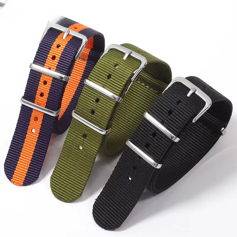 Uhrenarmband Nylon, Edelstahl, Unisex - Bild 2