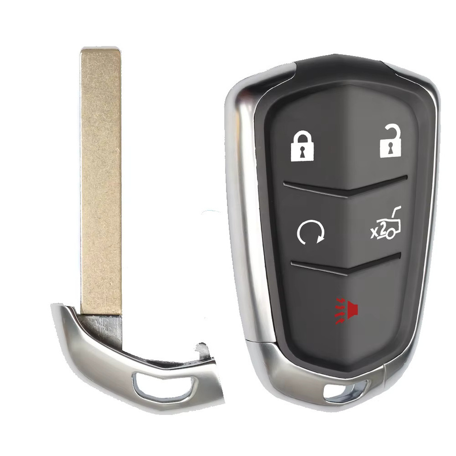 YIQIXIN Auto Fernbedienung Schlüssel für Cadillac Escalade SRX XTS ESV ATS CTS CT6 in Schwarz mit 315/433 MHz und ID46 PCF7937E Chip (Uncut Klinge) - Bild 3