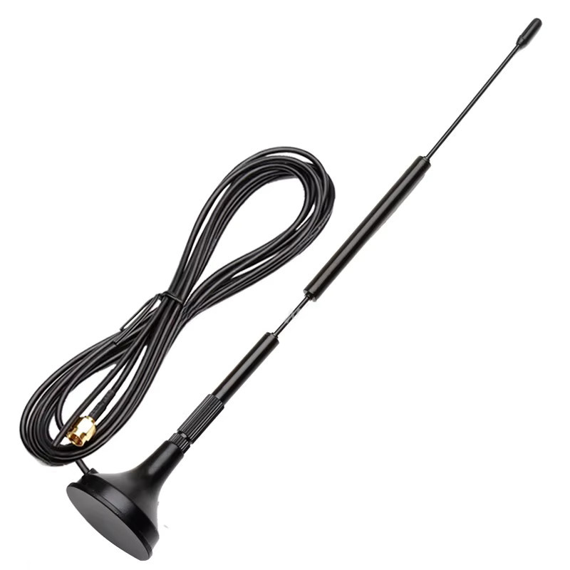 NOWEPOCH LoRa-Antenne 433 MHz mit 12 dBi, SMA-Stecker, 3 m RG174 Kabel, magnetische Antenne für Signalverstärker und drahtlose Datenübertragungsmodule, Schwarz - Bild 2
