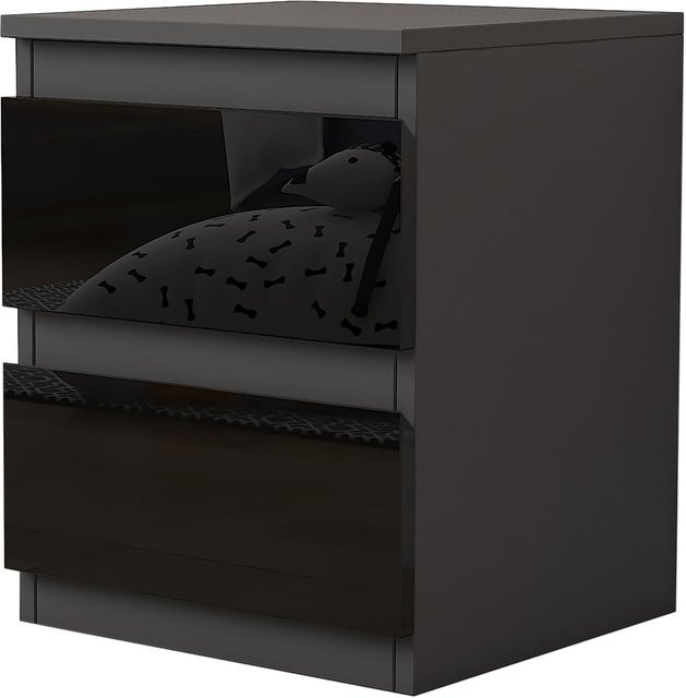 HTI-Living Nachtschrank Kenji modern in Hochglanz - Bild 1
