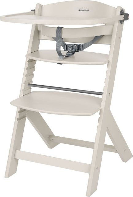 Kikka boo Kinderhochstuhl Nordy aus Holz in Beige mit verstellbarer Fußstütze und 3-Punkt-Gurt - Bild 1