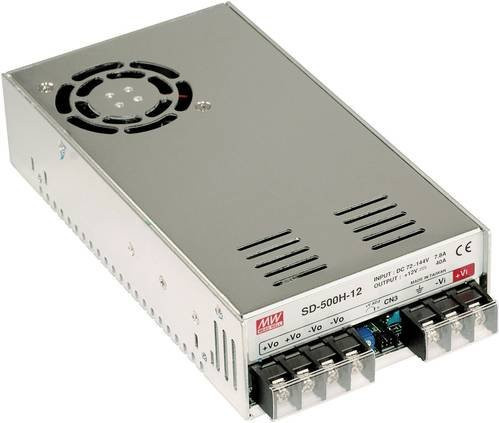 Mean Well MW SD-500L-12 DC/DC-Wandler 480W in Silber - Bild 1
