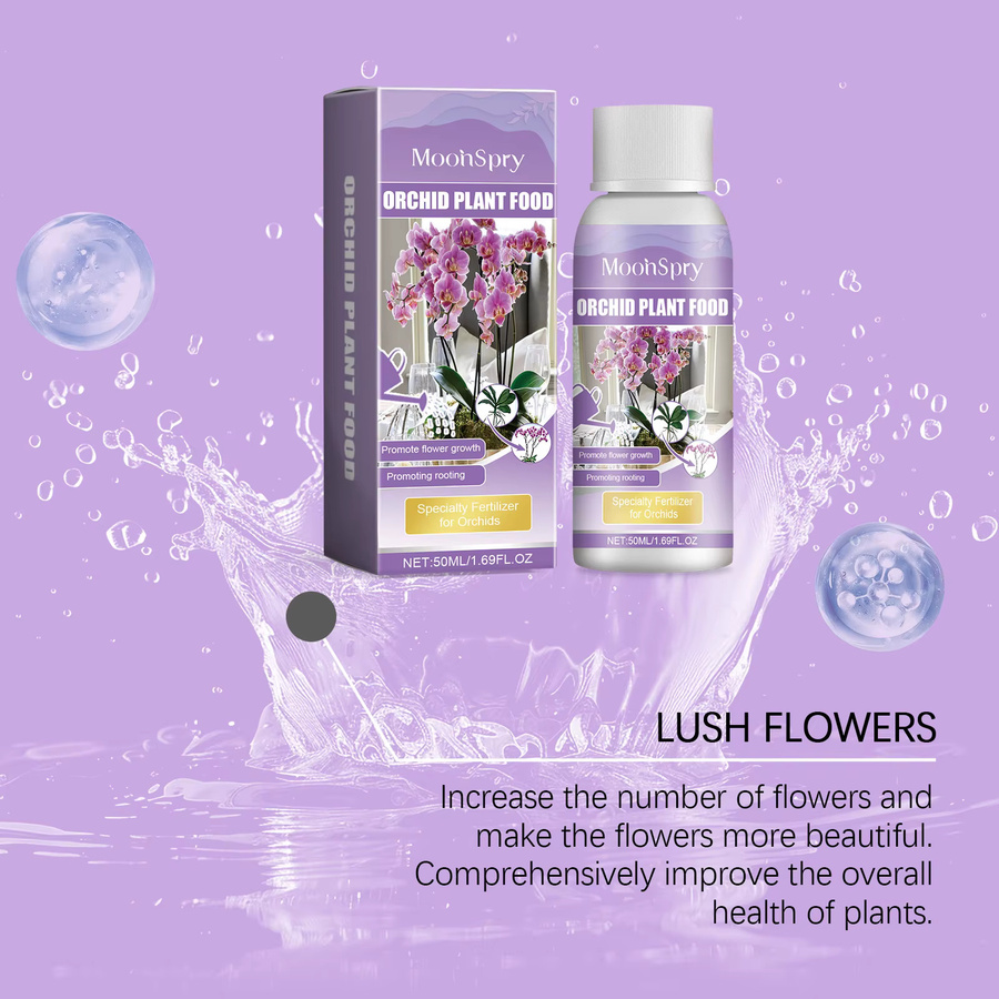 MOONSPRY Orchideen-Blüten-Booster Pflanzentonikum zur Regeneration und für gesundes Blattwachstum, Mehrfarbig - Bild 2