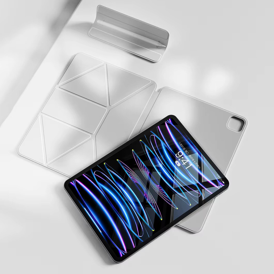 SZEGYCHX Dynamische Folio-Hülle für iPad Pro 13 11, iPad Air 13 11 und iPad Mini in Beige oder Weiß - Bild 2
